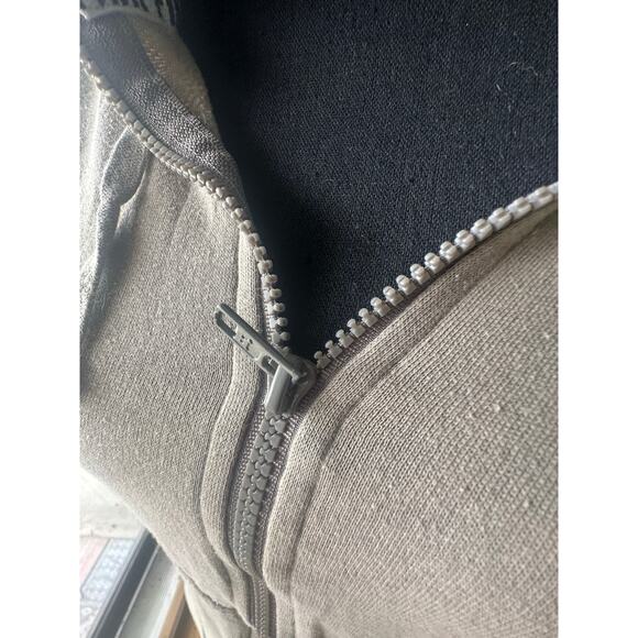 Victoria’s Secret Pink Beige Full-Zip Hoodie – Floral Print Hood, Size S - Picture 4 of 10